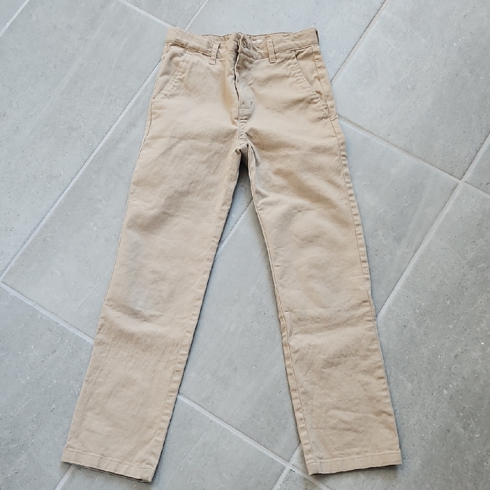 Classic Beige Straight-Leg Chinos Uniform